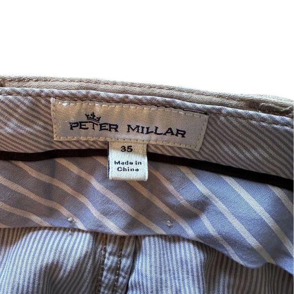 Mens Peter Millar wayfare Khaki Jeans Pants Straight Beige Size 35 - Picture 5 of 5